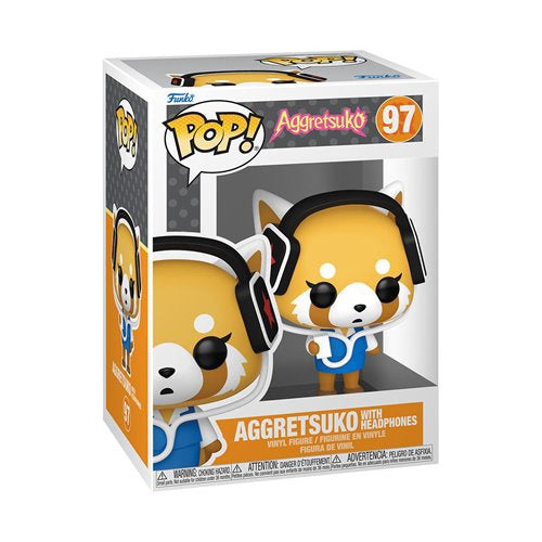 Sanrio Aggretsuko With Headphones Funko Pop Vinyl Figure 97