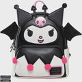 Sanrio Kuromi Devilish Winged Mini Backpack   Entertainment Earth Exclusive