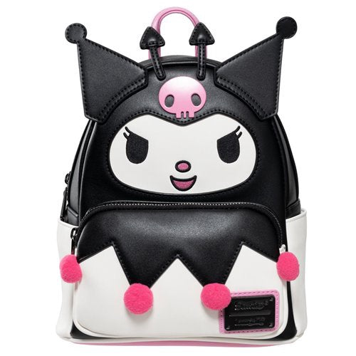 Sanrio Kuromi Devilish Winged Mini Backpack   Entertainment Earth Exclusive