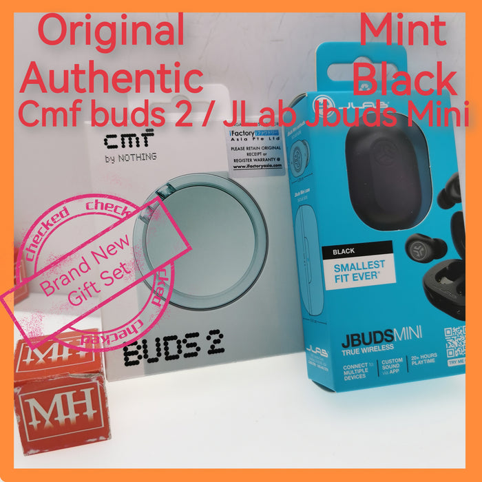 Sealed Singapore cmf buds 2 / JLab Jbuds Mini new gift warranty new set