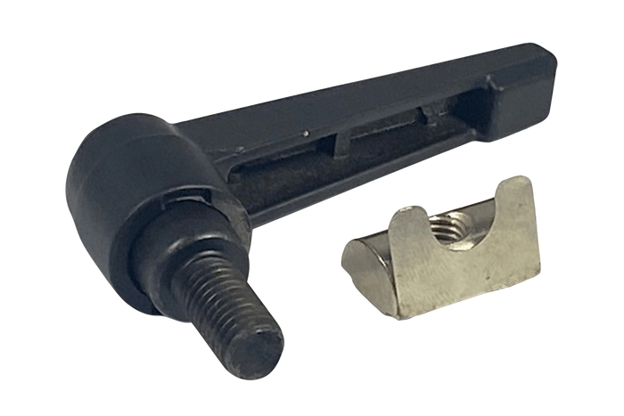 Set of 2 8mm Screw with Black Aluminium Handle