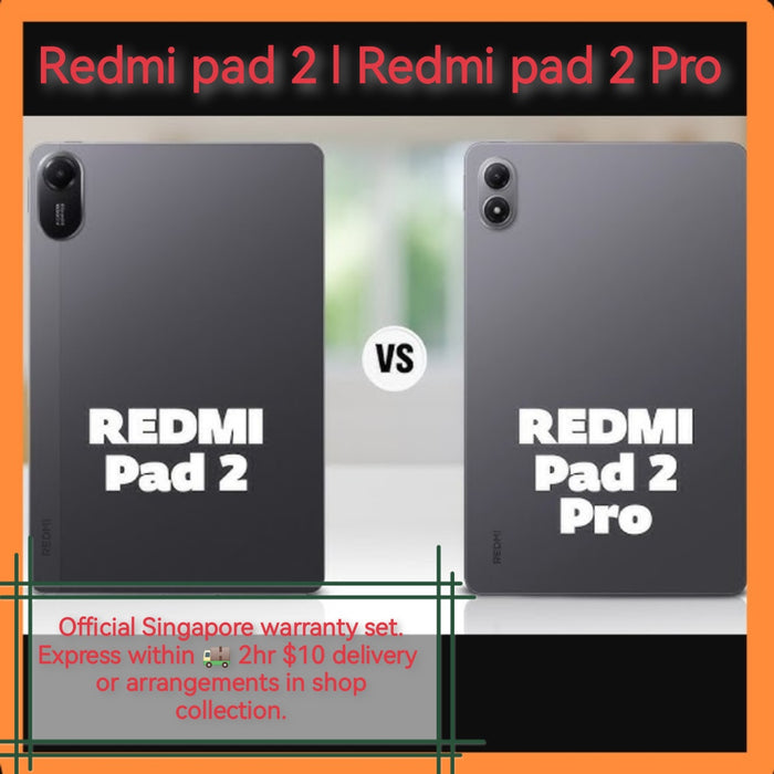 Singapore Redmi pad 2 VS Redmi pad 2 Pro new set