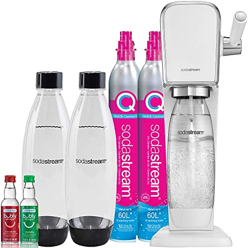 SodaStream Art Sparkling Water Maker Bundle With CO2 And Flavors