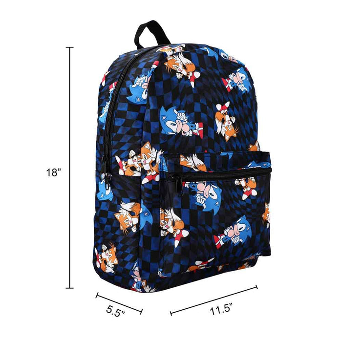 Sonic The Hedgehog Aop Sublimated Laptop Backpack