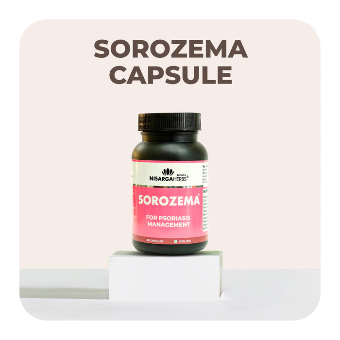 Sorozema Cream & Capsule Combo - An Ayurvedic cream & capsule for managing Psoriasis flare-ups and chronic skin conditions