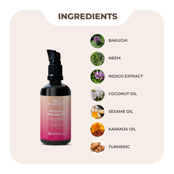 Sorozema Oil - Soothe, Heal & Restore Naturally with Doctor-Recommended Ayurvedic Oil for Psoriasis