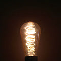 ST64 Amber Glass Spiral Filament 4W 2700K LED Dimmable E27 Light Bulb