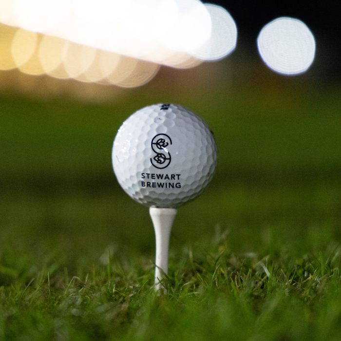 Stewart Brewing Golf Ball x3