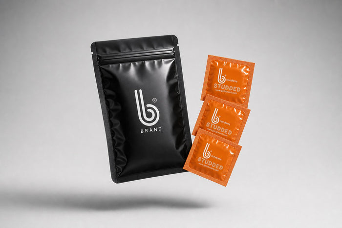 Studded B Condoms pack