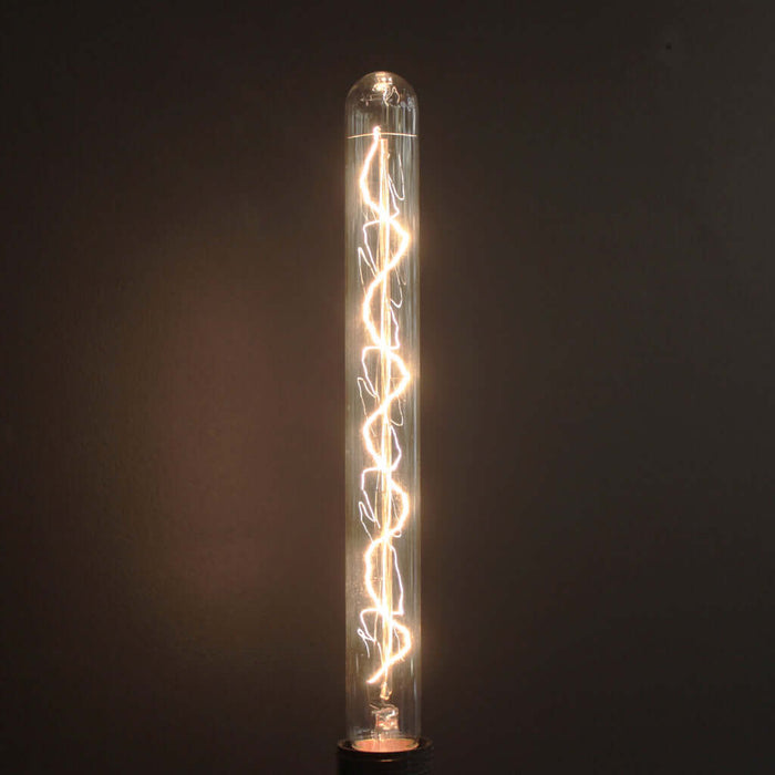 T30 Clear Glass Spiral Filament 40W 2700K Incandescent E27 Light Bulb