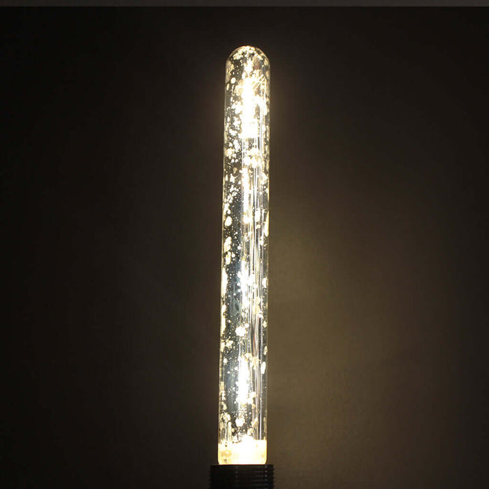 T30 Silver Mercury Effect Glass 4W 2700K LED E27 Light Bulb