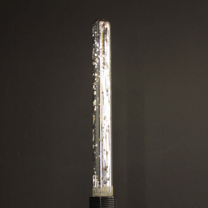T30 Silver Mercury Effect Glass 4W 2700K LED E27 Light Bulb