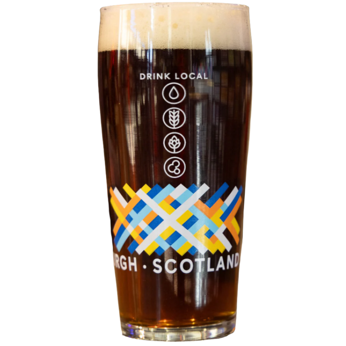 Tartan Pint Glass