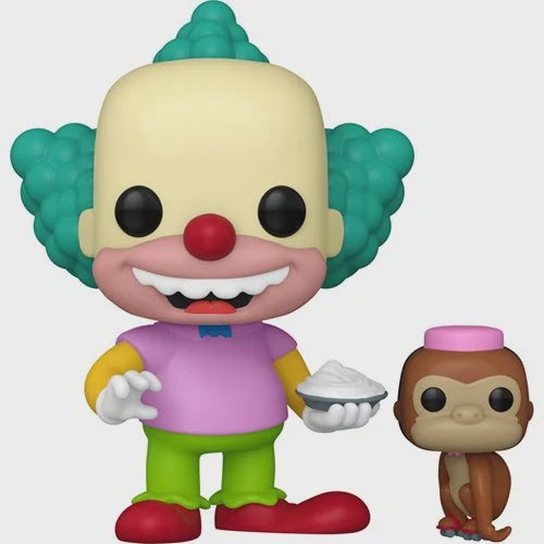 The Simpsons Krusty With Mr Teeny Funko Pop Vinyl Figure And Pop Buddy 1741