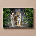 Personalized Tiger portrait canvas