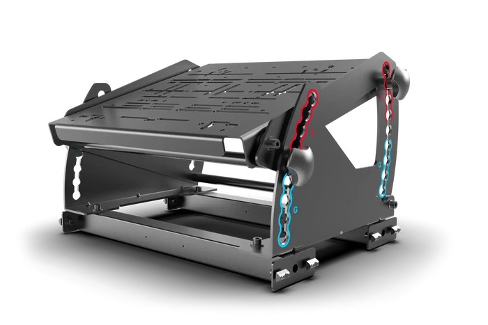Tool-Free Pedal Mount System for Formula & GT Hybrid Pedals (Extrusion Rigs)