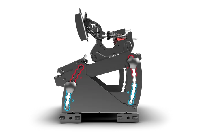 Tool-Free Pedal Mount System for Formula & GT Hybrid Pedals (Extrusion Rigs)