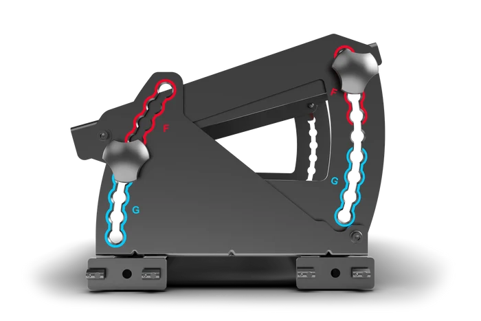 Tool-Free Pedal Mount System for Formula & GT Hybrid Pedals (Extrusion Rigs)
