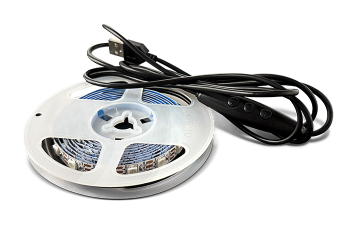 Trak Racer 2m LED Strip Light Set with 1m USB Cable – 3m Total Length Per Strip (Set of 2)