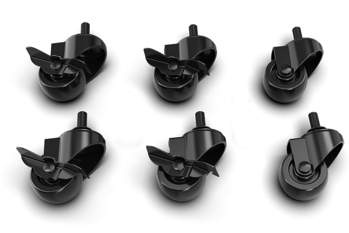 Trak Racer Simulator Caster Wheel with Brake Kit for TR8 Pro, TRX and more