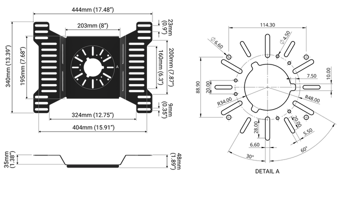 Universal Bass Shaker/Tactile Transducer Sim Rig Mount