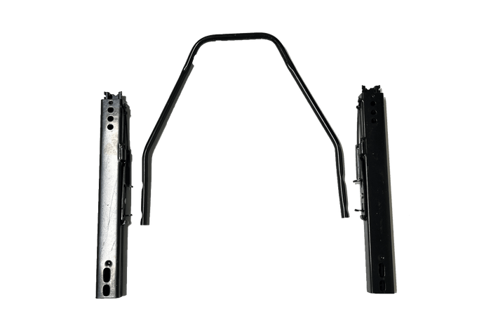 Universal Dual-Lock Seat Slider Kit — 110mm (4.33") Adjustable Seat Rail for Sim Racing