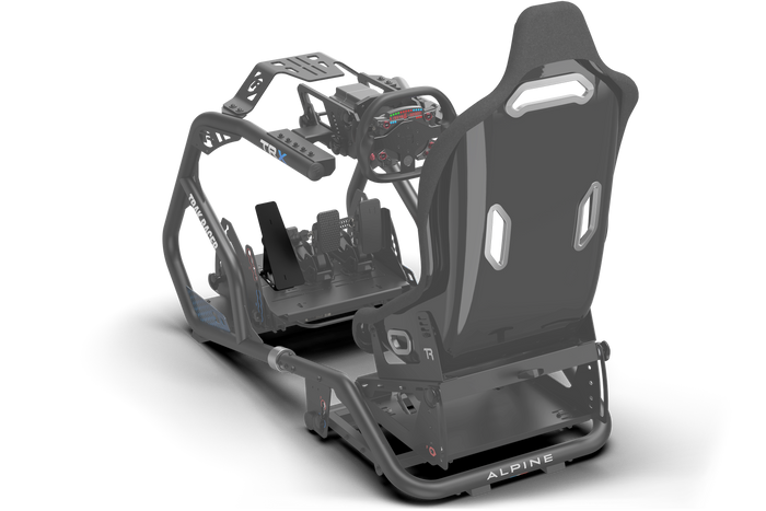 Universal Sim Racing Footrest — Left Foot Rest for Extrusion & Pedal Plate Mounting