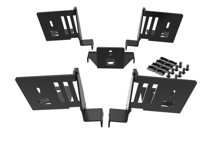 Universal Surround Speaker Mounting Kit for Extruded Aluminum Rigs - set of 5