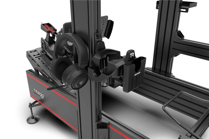 Universal VR Headset, Headphone, Drink, Phone & Tool Holder Mount for Sim Racing and Flight Simulation Cockpits