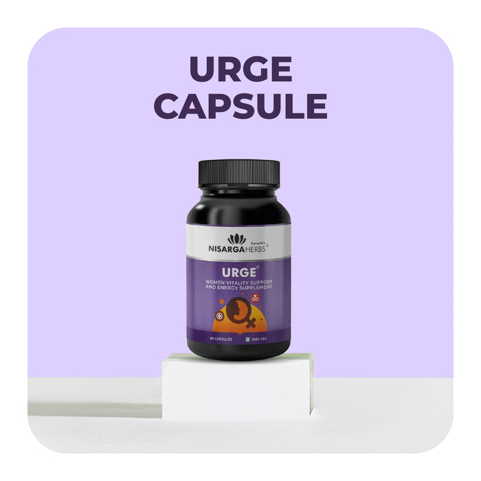 Urge - Ayurvedic capsules to help improve vitality, energy and hormonal balance in women