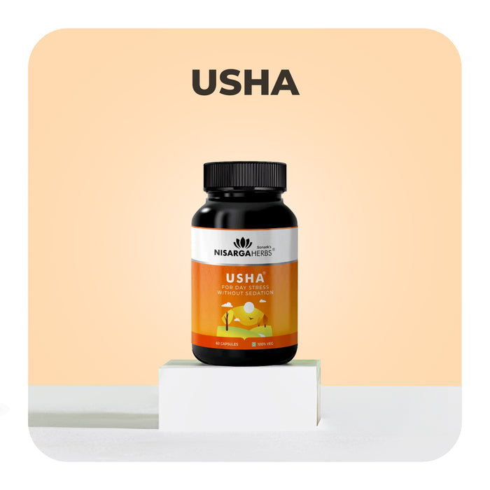 Usha - Ayurvedic capsules for reducing daily stress and brain fog