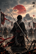 Warrior Within Wall Art Poster – Japanese Samurai Wall Decor | Cinematic Art
