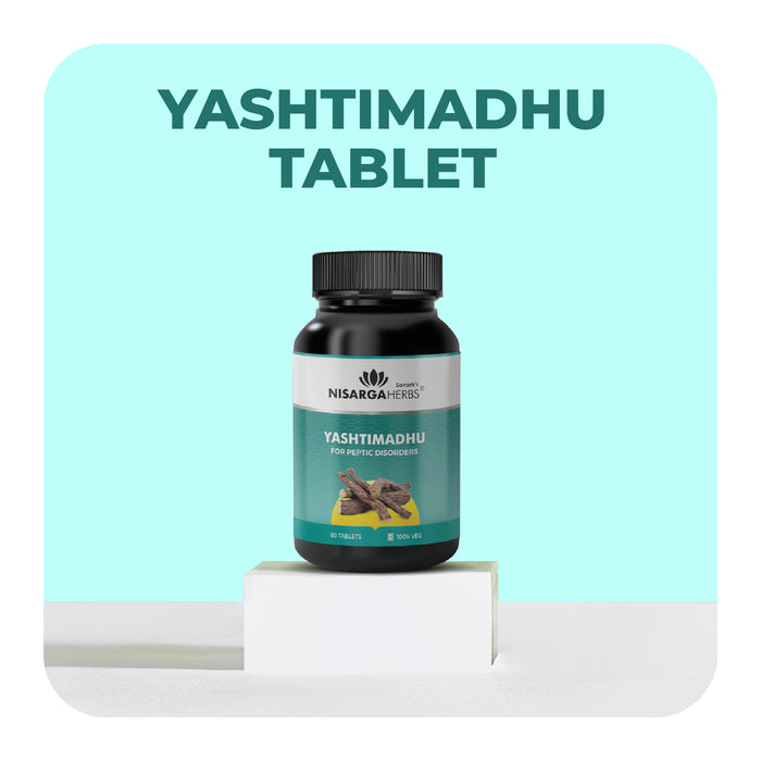 Yashtimadhu Tablet - Helps with respiratory issues and digestive ailments