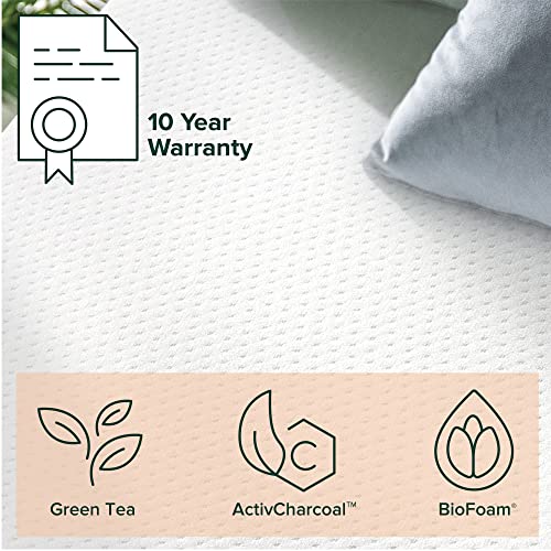 Zinus Green Tea Memory Foam Mattress Certified Pressure Relieving Queen Size